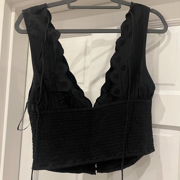We The Free Black Button Tank - Picture 1 of 2